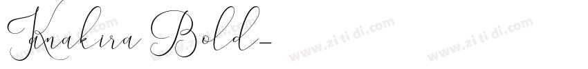 Kanakira Bold字体转换